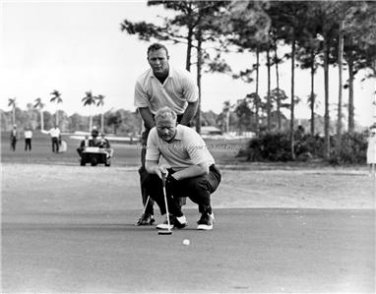 THE KING ARNOLD PALMER THE GOLDEN BEAR JACK NICKLAUS 1966 PHOTO PGA GOLF MASTERS