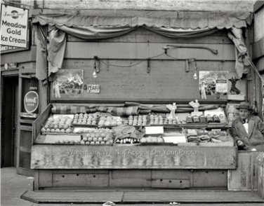 Old Washington D.C. Corner Market Fruit Stand 1938 Photo Street Vendor Wall Art