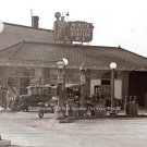 VINTAGE GAS STATION PHOTO 1925 SERVICE STATION AUTOMOBILE KEROSENE MOTOR OIL AIR