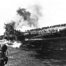 WWII UNITED STATES NAVY AIRCRAFT CARRIER USS FRANKLIN PHOTO SOLDIERS PLANES