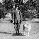 VINTAGE PHOTO 1920 POLICE OFFICER DOG K-9 UNIT NEW YORK CITY THE BIG APPLE LAW