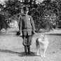 VINTAGE PHOTO 1920 POLICE OFFICER DOG K-9 UNIT NEW YORK CITY THE BIG APPLE LAW