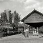 Vintage Catskill Mountains Train Station Steamengine Railroad Cars Photo 1902