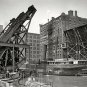 EARLY AMERICANA CHICAGOS FAMOUS JACK KNIFE BRIDGE PHOTO 1910 SHIP WATERWAY