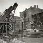 EARLY AMERICANA CHICAGOS FAMOUS JACK KNIFE BRIDGE PHOTO 1910 SHIP WATERWAY