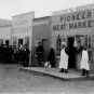 OKLAHOMA WESTERN STOREFRONTS BLACK & WHITE PHOTO 1894 SALOON REAL ESTATE BUTCHER