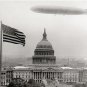EARLY AMERICANA GERMAN AIRSHIP GRAFF ZEPPLIN CAPITAL WASHINGTON D.C.PHOTO 1928
