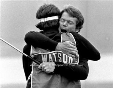 Tom Watson 1982 US Open win Golf Photo & Bruce Edwards