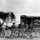 UNITED STATES POSTAL CARRIER PHOTO HORSE WAGON MAILMAN OFFICE MAIL BOX POSTMAN