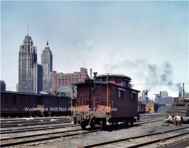 Rare Vintage Trains Railroads Chesapeake Ohio Caboose Transportation 1943 Photo