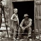 Tobacco Curing Barn North Carolina Farmers Whites Blacks Bare Foot Bibs Photo
