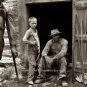 Tobacco Curing Barn North Carolina Farmers Whites Blacks Bare Foot Bibs Photo