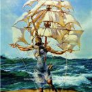 Salvador Dali Spanish Surrealist Eccentric Artist Wall Art Sail Ship Ocean Photo