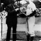 MAJOR LEAGUE BASEBALL YANKEES BOSTON BABE RUTH PRESIDENT GEORGE H.W. BUSH PHOTO