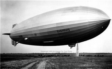 Rare May 9th 1936 Hindenburg German Airship Photo Military Naval AIR Zeppelin