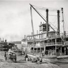 PADDLE WHEEL STEAMBOAT STEAMSHIPS RIVER BOAT LOUISIANA MISSISSIPPI RIVER PHOTO