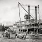 PADDLE WHEEL STEAMBOAT STEAMSHIPS RIVER BOAT LOUISIANA MISSISSIPPI RIVER PHOTO