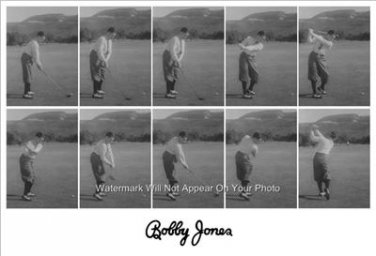 BOBBY JONES GOLF SWING SEQUENCE PHOTO AMATEUR LEGEND GEORGIA LAWYER MASTERS