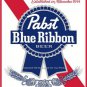 PABST BLUE RIBBON BEER LOGO COLOR PHOTO DRINKING ALCOHOL MAN CAVE BAR ART GIFT