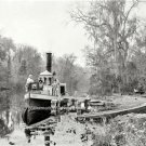 EARLY AMERICANA FLORDIA WOODEN STEAMBOAT FISHING RIVER PHOTO 1905 SOUTHERN CHARM