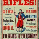 NORTHERN UNION SOLDIER RECRUITING POSTER PHOTO CIVIL WAR MANHATTAN YANKEES REBEL