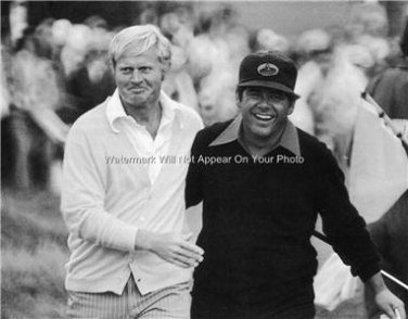 JACK NICKLAUS LEE TREVINO PEBBLE BEACH PGA GOLF PROFESSIONAL PHOTO