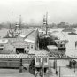 Vintage Holland America Cruise Ship Line piers Hoboken New Jersey Harbor Photo