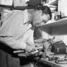 Ben Hogan working on his golf clubs photo workshop Cool