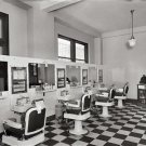 Old Washington D.C.1925 Antique Barber Shop Photo Hair Cuts Hot Shave Razor Pole
