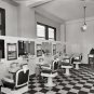 Old Washington D.C.1925 Antique Barber Shop Photo Hair Cuts Hot Shave Razor Pole