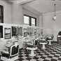 Old Washington D.C.1925 Antique Barber Shop Photo Hair Cuts Hot Shave Razor Pole