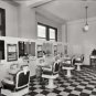Old Washington D.C.1925 Antique Barber Shop Photo Hair Cuts Hot Shave Razor Pole