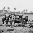 CIVIL WAR AMBULANCE CREW PHOTO CONFEDERATE UNION SOLDIERS DEAD WOUNDED DISEASED