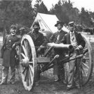 NORTHERN UNION CANNON SOLDIERS CIVIL WAR 1865 PHOTO BLACK POWDER YANKEES REBELS