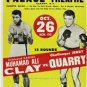 MUHAMMAD ALI JERRY QUARRY WORLD HEAVYWEIGHT BOXING CHAMPION FIGHT POSTER PHOTO