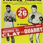 MUHAMMAD ALI JERRY QUARRY WORLD HEAVYWEIGHT BOXING CHAMPION FIGHT POSTER PHOTO