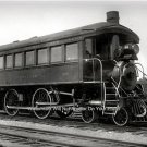 Strange Freight Passenger Old Observation Locomotive Engine Train Car 1910 Photo
