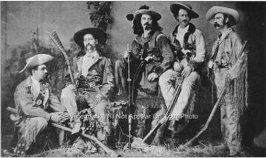 Buffalo Bill Wild Bill Hickock Texas Jack 1867  Photo