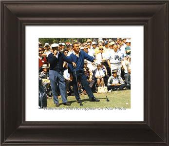 Hogan Palmer Masters Smoking Framed Golf Photo Huge