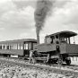 EARLY AMERICANA PIKES PEAK COLORADO TRAIN STEAMENGINE RAILROAD CARS PHOTO 1900