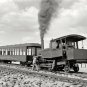 EARLY AMERICANA PIKES PEAK COLORADO TRAIN STEAMENGINE RAILROAD CARS PHOTO 1900