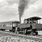 EARLY AMERICANA PIKES PEAK COLORADO TRAIN STEAMENGINE RAILROAD CARS PHOTO 1900