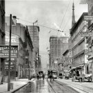 EARLY AMERICANA CINCINATTI OHIO TROLLEYS STREETCARS HORSE AND CARRIAGES PHOTO