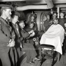 Uss Brooklyn Navy Ship Sailors Barber Shop1898 Photo Hair Cut Hot Shave Military
