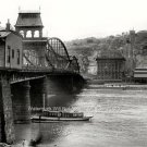 BEAUTIFUL WALL ART MOUNT WASHINGTON PITTSBURGH PENNSYLVANIA PHOTO 1908 WOOD BOAT