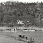 EARLY AMERICANA KENTUCKY FERRY BOAT PHOTO 1900 STEAMBOAT RIVER HORSE & CARRIAGE