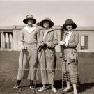 Beautiful Lady Golfers 1923 Vintage Clubs Hats Links Pro Shop Wall Gift Photo
