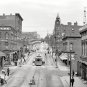 MARQUETTE MICHIGAN FRONT STREET EARLY AMERICANA PHOTO 1909 STREETCARS TROLLEYS
