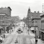 MARQUETTE MICHIGAN FRONT STREET EARLY AMERICANA PHOTO 1909 STREETCARS TROLLEYS