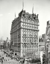 New York City Knickerbocker Hotel Photo Skyscrapers Broadway Historic 